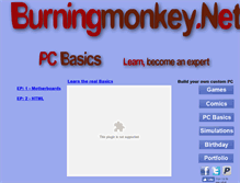 Tablet Screenshot of computerbasic.burningmonkey.net